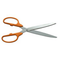 Ceremonial Ribbon Cutting Scissors with Orange Handles/Silver Blades (25")